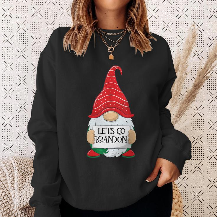 Lets Go Brandon Tee Funny Christmas Gnome Lets Go Brandon Tshirt Sweatshirt Gifts for Her