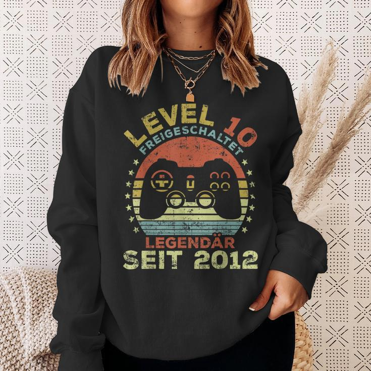 Level 10 Freigeschaltet Legendär Seit 2012 10 Geburtstag Sweatshirt Geschenke für Sie