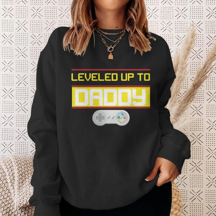 Leveled Up To Daddy Gamer V2 Sweatshirt Gifts for Her