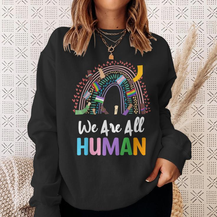 Lgbtq Wir Sind Alle Menschen Sweatshirt Geschenke für Sie