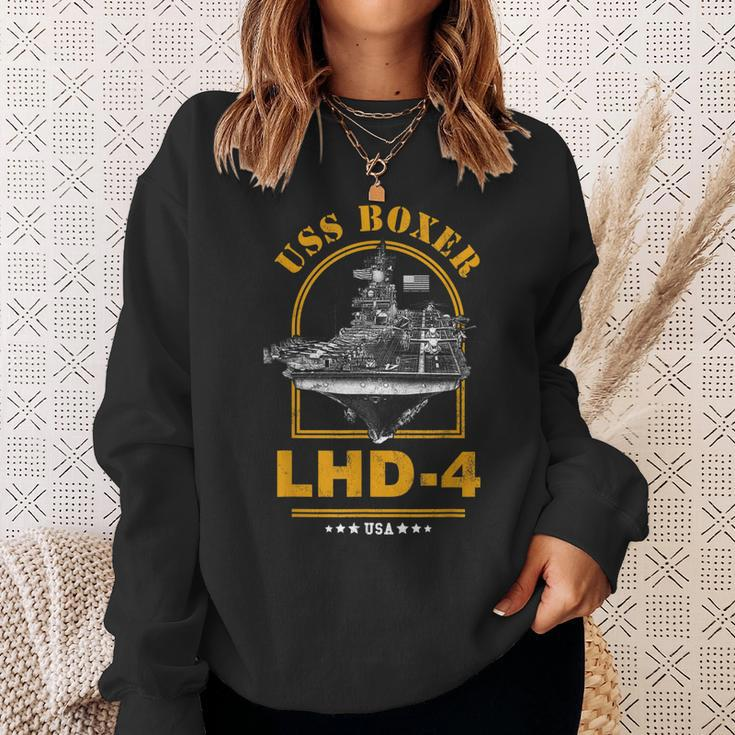 Lhd4 Uss Boxer Sweatshirt Gifts for Her