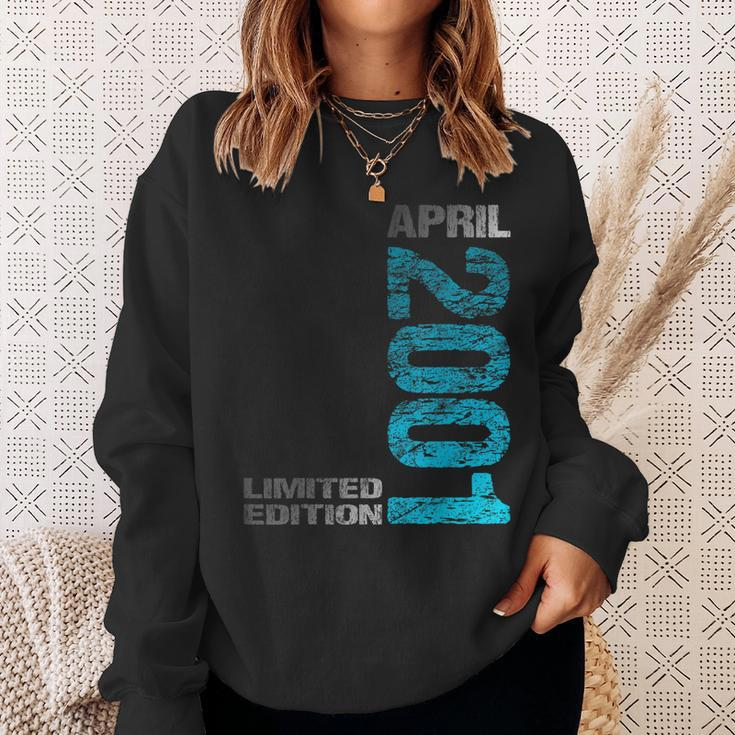 Limited Edition April 2001 22Th Birthday Born 2001 Sweatshirt Gifts for Her