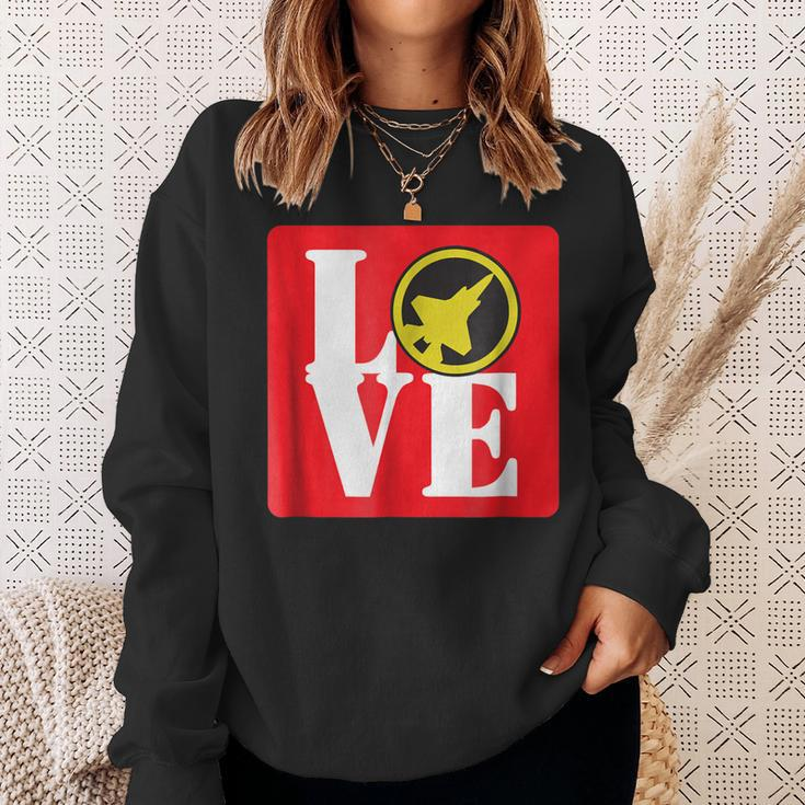 Love F35 Lightning Ii Air Force Military Jet Sweatshirt Gifts for Her