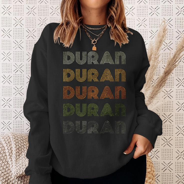 Love Heart Duran GrungeVintage Style Black Duran Sweatshirt Gifts for Her