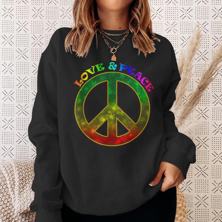 Love Peace 60Er 70Er Jahre Hippie-Kostüm Sweatshirt Geschenke für Sie