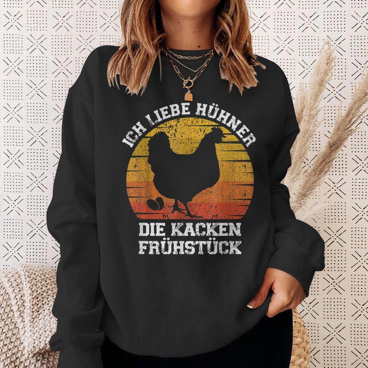 Lustige Sprüche Über Hühner Hühner Hühner Für Bäuerin Sweatshirt Geschenke für Sie