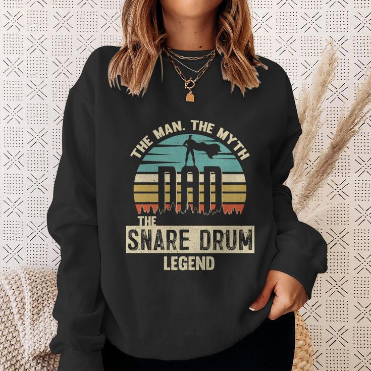 Man Myth Legend Dad Snare Drum Amazing Drummer Gift Sweatshirt Gifts for Her