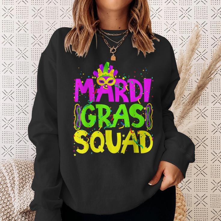 Mardi Gras Squad Party Costume Outfit - Funny Mardi Gras Sweatshirt Gifts for Her