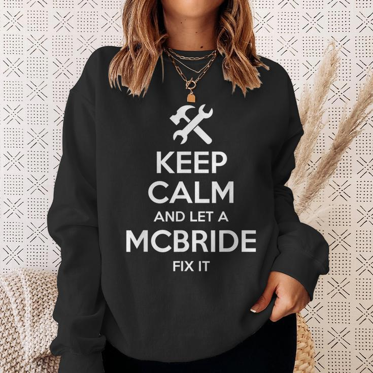 Mcbride Funny Surname Birthday Family Tree Reunion Gift Idea Sweatshirt Gifts for Her