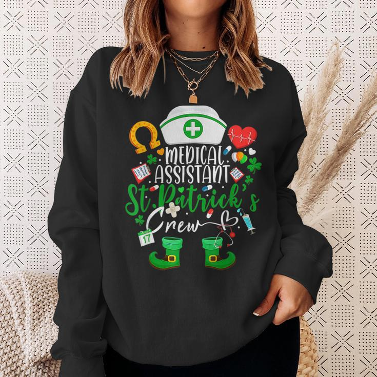Medical Assistant St Patricks Day Nurse Crew Sweatshirt Gifts for Her
