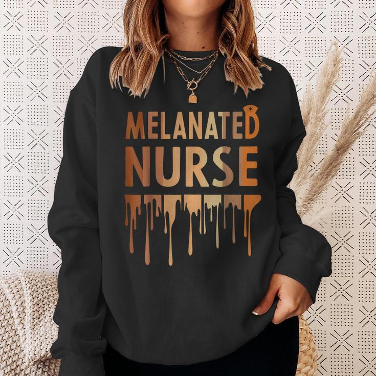 Melanated Nurse Black History Month 2023 Nurse Melanin Pride Sweatshirt Gifts for Her