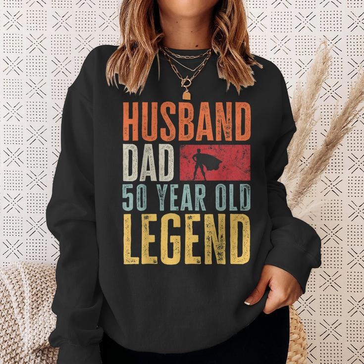 Mens 50Th Birthday Dad Husband Legend Funny Vintage 50 Years Old Sweatshirt Gifts for Her