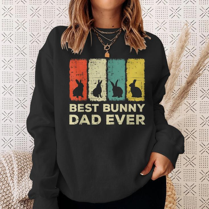 Mens Best Bunny Dad Ever Rabbit Dad Rabbit Bunny Sweatshirt Gifts for Her