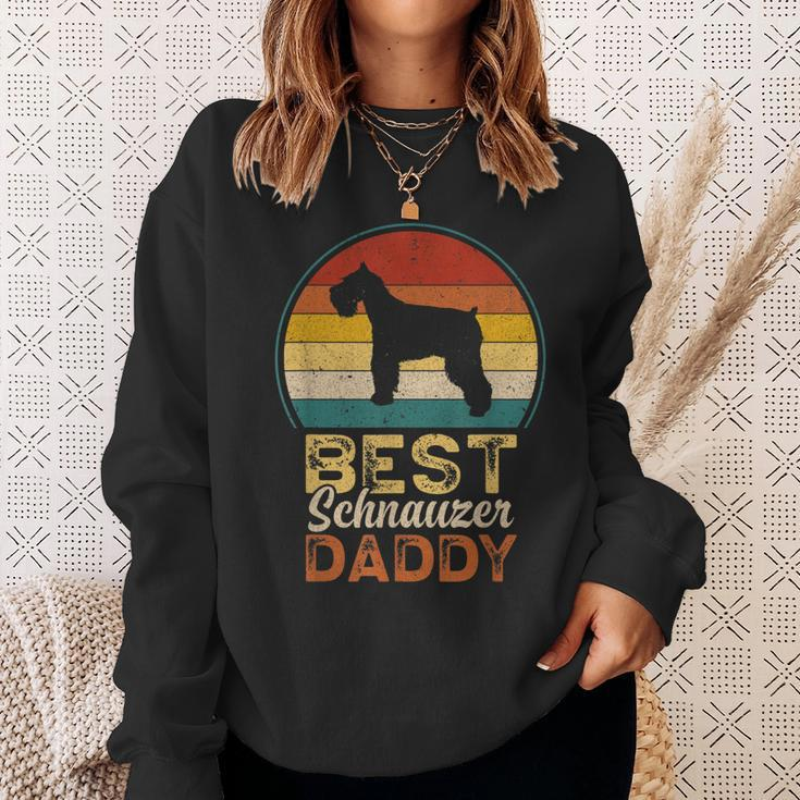 Mens Best Schnauzer Daddy Fathers Day Mini Schnauzer Dad Sweatshirt Gifts for Her
