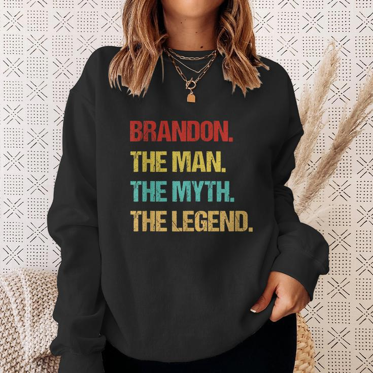 Mens Brandon The Man The Myth The Legend V2 Sweatshirt Gifts for Her