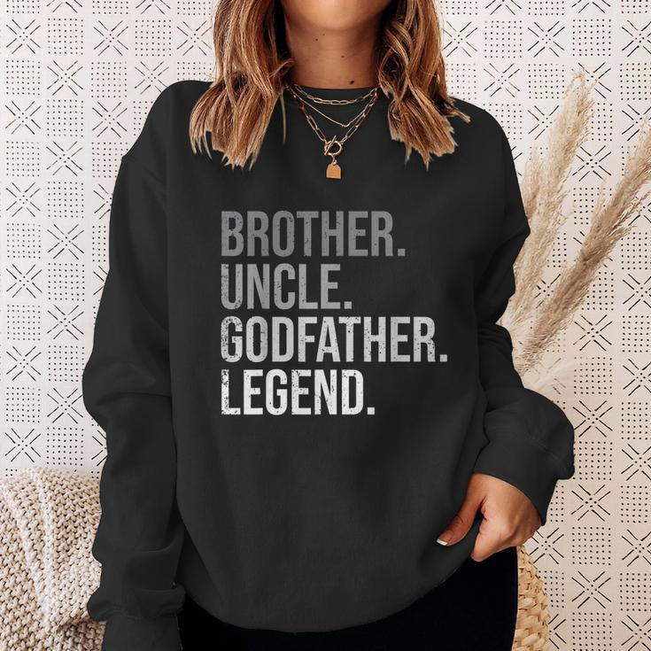 Mens Brother Uncle Godfather Legend Fun Best Funny Uncle Sweatshirt Gifts for Her