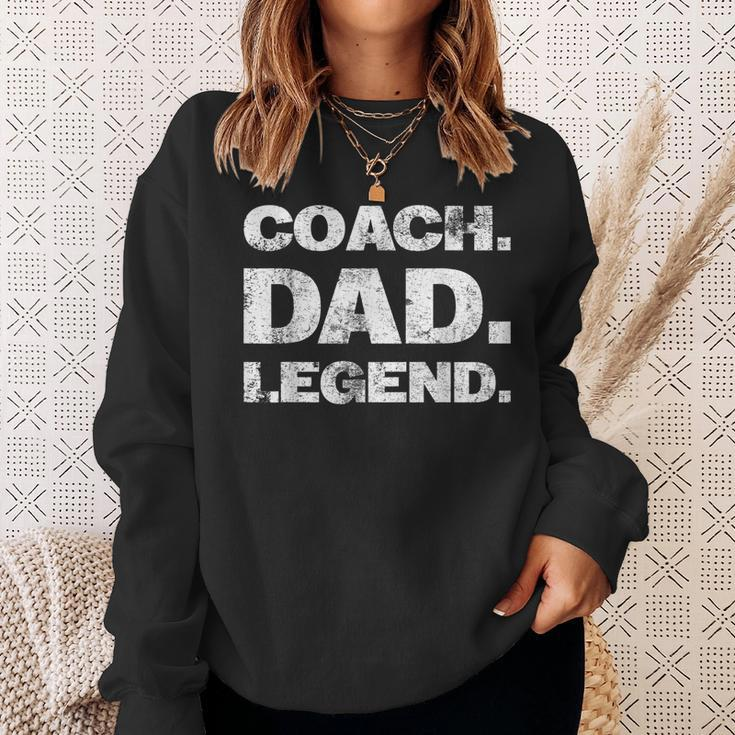 Mens Coach Dad Legend Vintage Gift Sweatshirt Gifts for Her