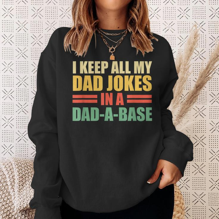Mens Dad Joke Funny Father Vintage Sweatshirt Gifts for Her
