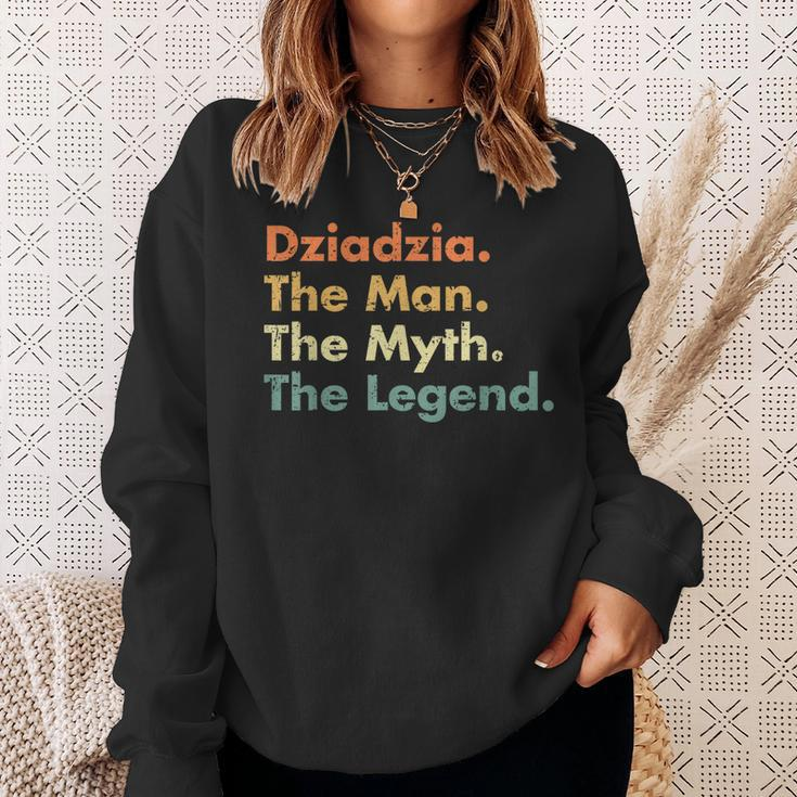 Mens Dziadzia Man Myth Legend Father Dad Uncle Idea Sweatshirt Gifts for Her