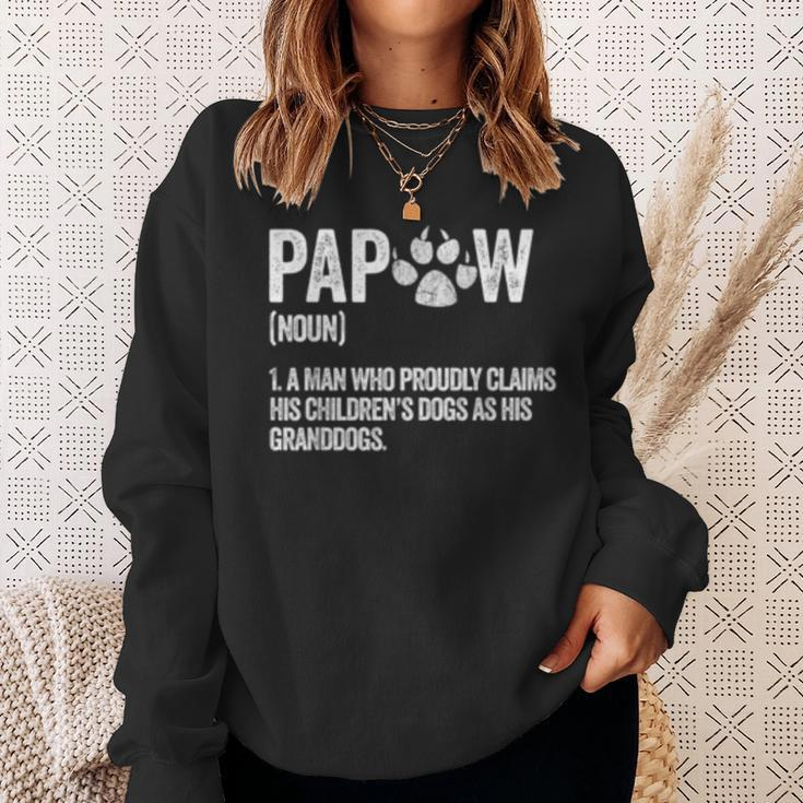Mens Funny Best Dog Grandpa Ever Papaw Apparel Retro Grand Paw Sweatshirt Gifts for Her