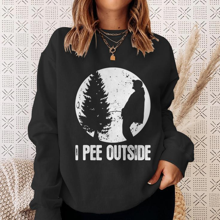 Mens Funny Camping Shirts For Men I Pee Outside Inappropriate Tshirt Sweatshirt Gifts for Her