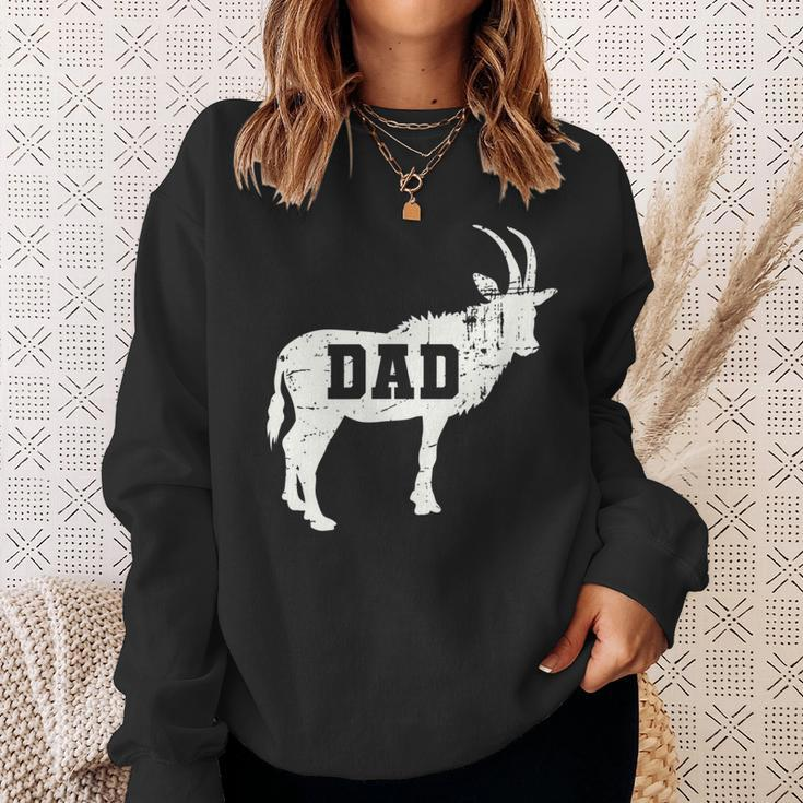 Mens Goat Dad All Time Greatest Vintage Sweatshirt Gifts for Her