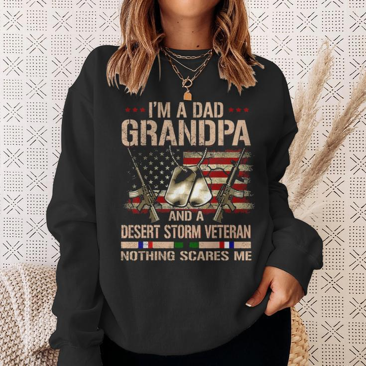 Mens I Am Veteran Grandpa Desert Storm Veteran Gift Memorial Day Sweatshirt Gifts for Her