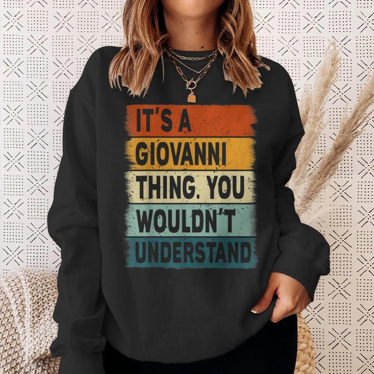 Mens Its A Giovanni Thing - Giovanni Name Personalized Sweatshirt Gifts for Her