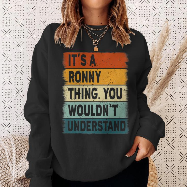 Mens Its A Ronny Thing - Ronny Name Personalized Sweatshirt Gifts for Her