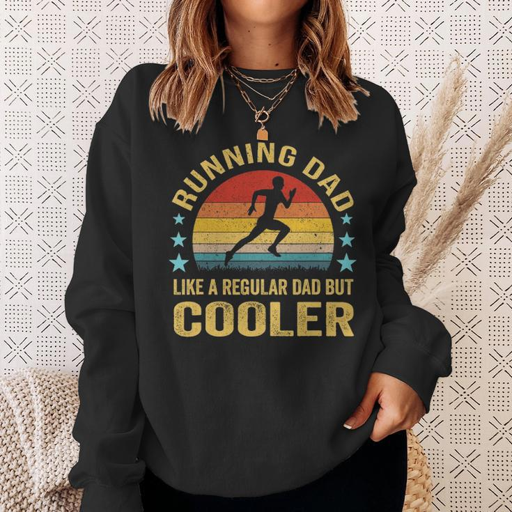 Mens Running Dad - Funny Marathon Runner Fathers Day Gift Sweatshirt Gifts for Her