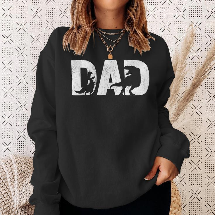Mens Trex Dad Dinosaur Lover Cool Vintage Mens Fathers Day V2 Sweatshirt Gifts for Her