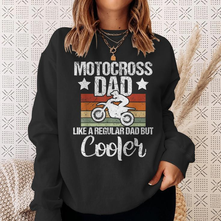 Mens Vintage Motocross Dad Dirt Bike Motocross Dirt Bike Sweatshirt Gifts for Her