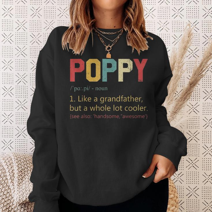Mens Vintage Poppy DefinitionFathers Day Gifts For Dad Sweatshirt Gifts for Her