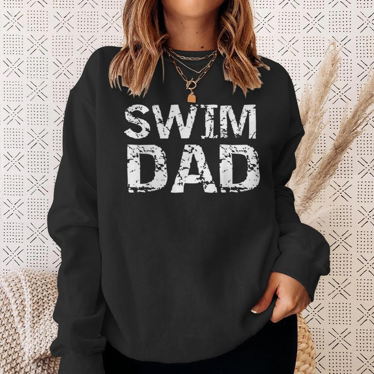 Mens Vintage Swimming Gift For Men From Kid Swimmers Swim Dad Sweatshirt Gifts for Her