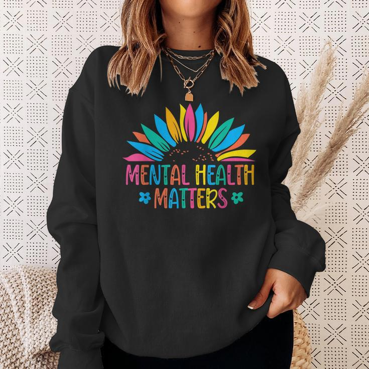 Mental Health Matters Brain Illness Mental Health Awareness Sweatshirt Gifts for Her