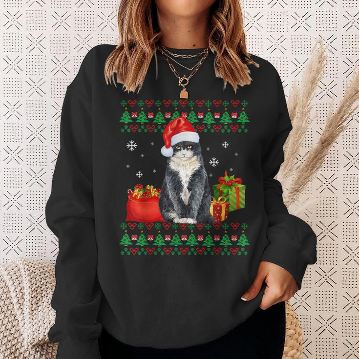 Merry Catmas Cat Ugly Christmas British Shorthair Mom Dad Sweatshirt Gifts for Her