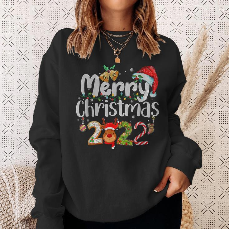 Merry Christmas 2022 Family Xmas Ball Light Garden Reindeer Men Women Sweatshirt Graphic Print Unisex Gifts for Her