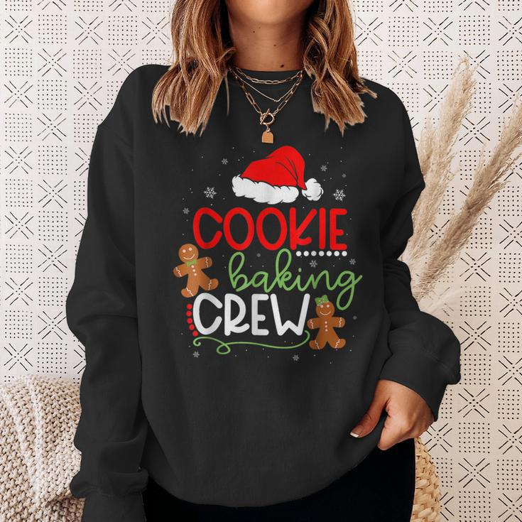 Merry Christmas Cookie Baking Crew Ginger Santa Pajamas Xmas Men Women Sweatshirt Graphic Print Unisex Gifts for Her