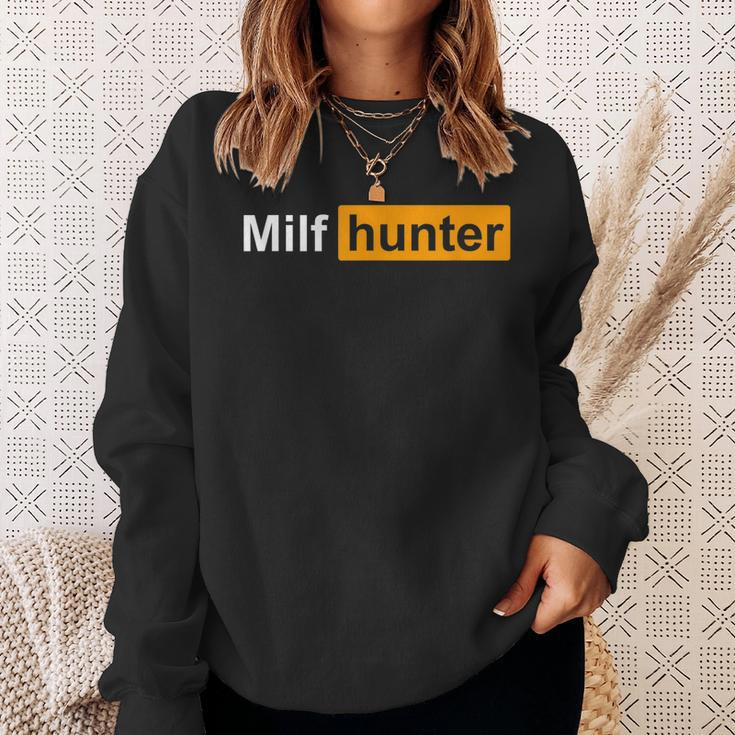 Milf Hunter | Funny Adult Humor Joke For Men Who Love Milfs Sweatshirt Gifts for Her