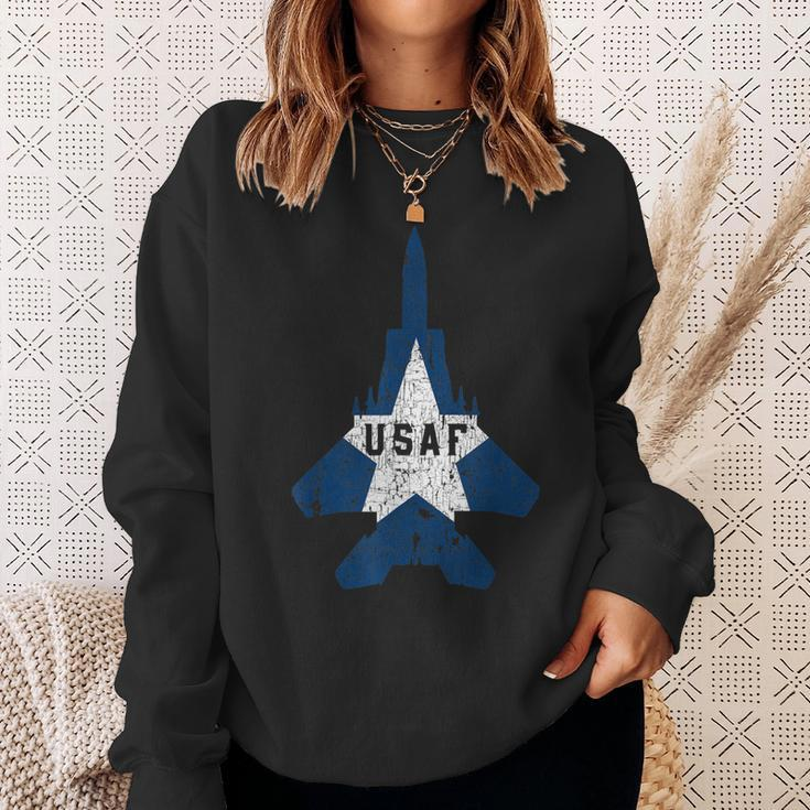 Military Aircraft Pilot GiftsUsaf Proud Soldier Sweatshirt Gifts for Her