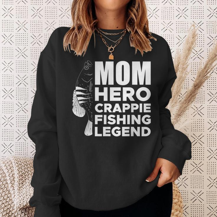 Mom Hero Crappie Fishing Legend Muttertag V2 Sweatshirt Geschenke für Sie