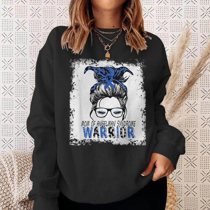 Mom Of Angelman Syndrome WarriorI Wear Blue For Angelmans Sweatshirt Gifts for Her