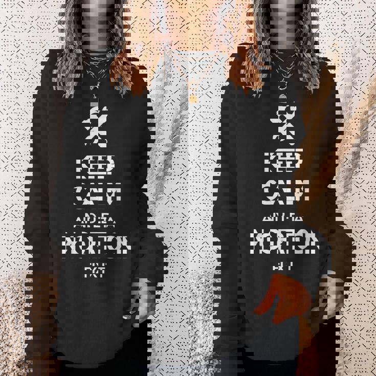 Morton Funny Surname Birthday Family Tree Reunion Gift Idea Sweatshirt Gifts for Her