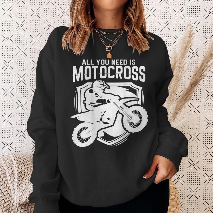 Motocross Für Biker I Dirt Bike I Cross Enduro Sweatshirt Geschenke für Sie