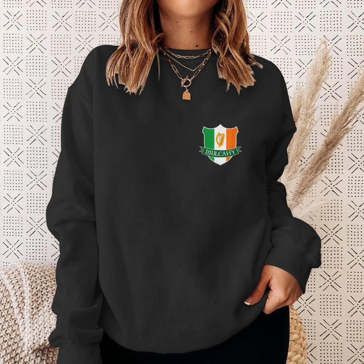 Mulcahy Irish Name Ireland Flag Harp Family Sweatshirt Gifts for Her