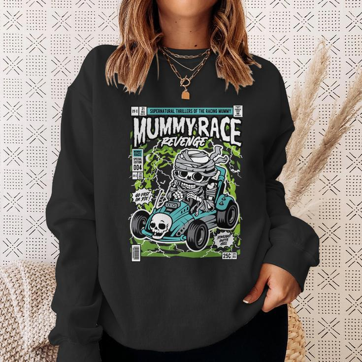 Mummy Car Racer Comic Cover Sweatshirt Gifts for Her