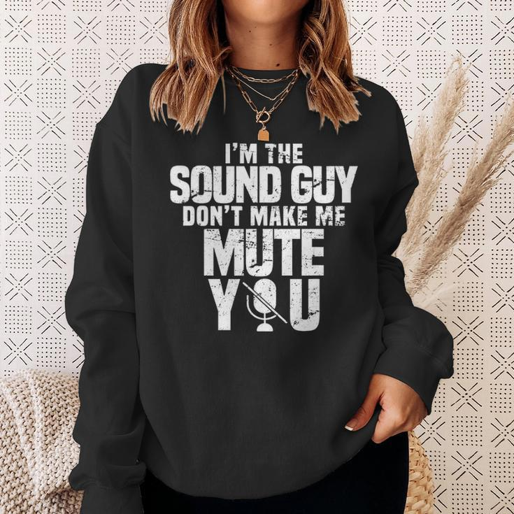 Music Tech Audio Engineer Funny Sound Guy Sweatshirt Gifts for Her
