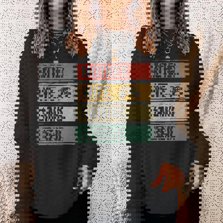 Mutter Video Gaming Legende Vintage Video Gamer Frau Mama Sweatshirt Geschenke für Sie