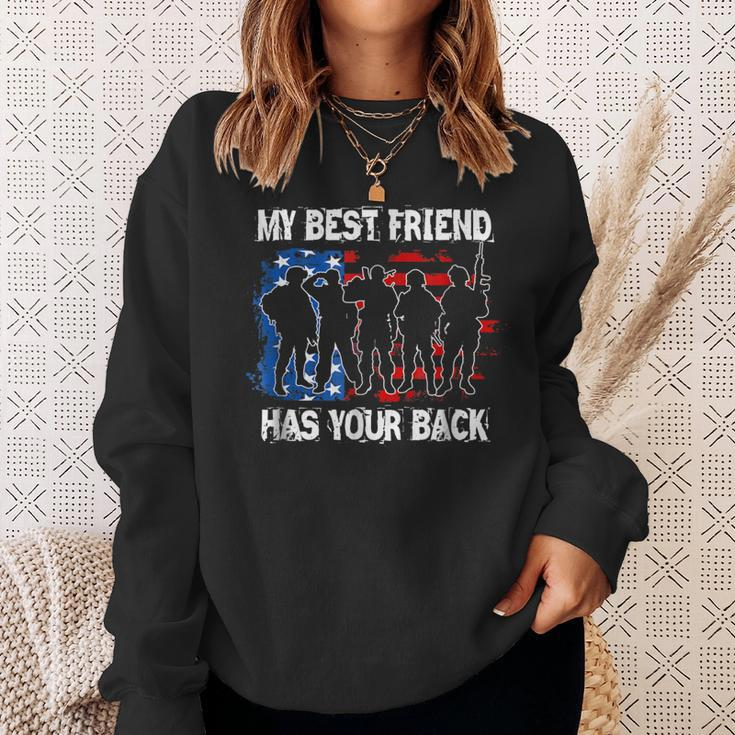 My Best Friend Has Your Back MilitarySweatshirt Gifts for Her