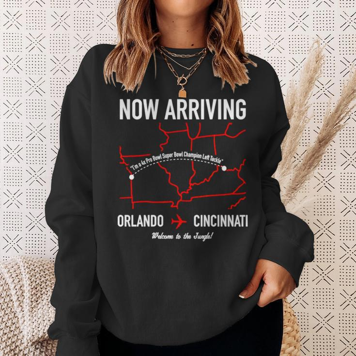Now Arriving Orlando To Cincinnati Welcome To The JungleSweatshirt Gifts for Her